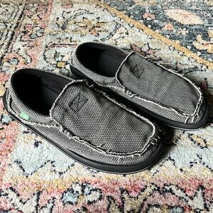 Sanuk Chiba Sidewalk Surfer Loafers Slip On Casual Shoes Grey Men’s Sz 10